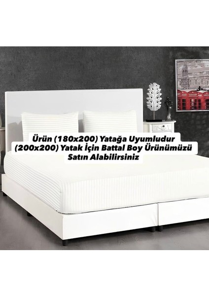 Çift Kişilik Otel Tipi Pamuk Saten Lastikli Çarşaf Orkide Home Collection