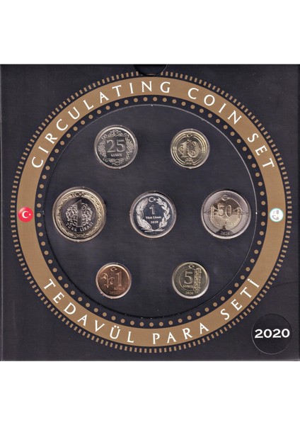 Türkiye Cumhuriyeti Darphane 2020 Yılı Tedavül Para Seti