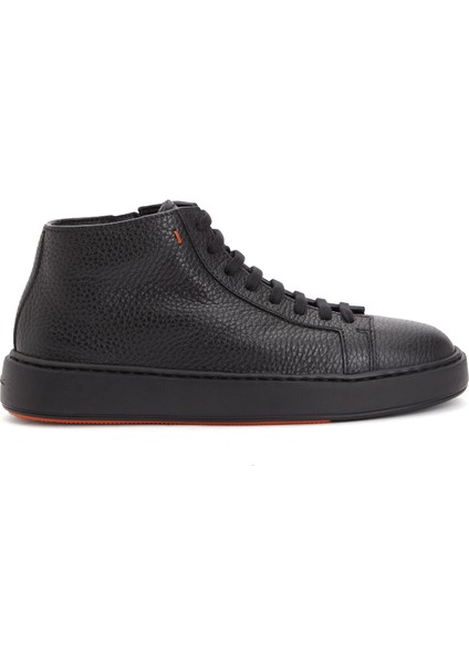 Clean Icon Siyah Erkek Deri Sneaker