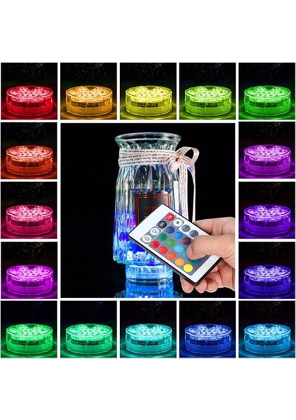 Su Geçirmez Akvaryum Su Üstü Kumandalı Dekoratif LED Aydınlatma Rgb Kumandalı - Nargile Ledi modelleri