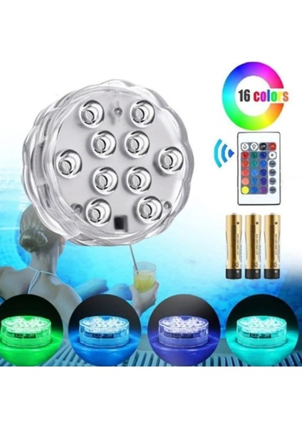 Su Geçirmez Akvaryum Su Üstü Kumandalı Dekoratif LED Aydınlatma Rgb Kumandalı - Nargile Ledi fırsatları