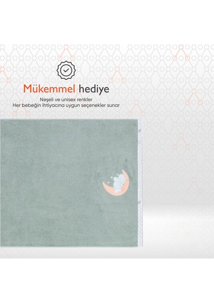 Hero Elephant Nakışlı Bebek Banyo Havlusu 70 x 140 cm fırsatları