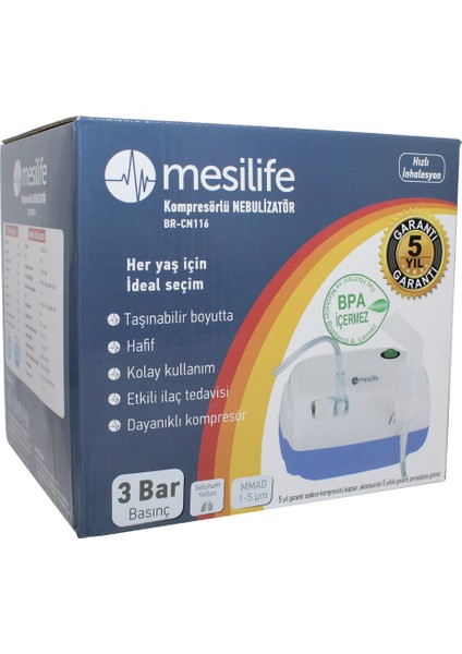 BR-CN116 Kompresörlü Nebulizatör