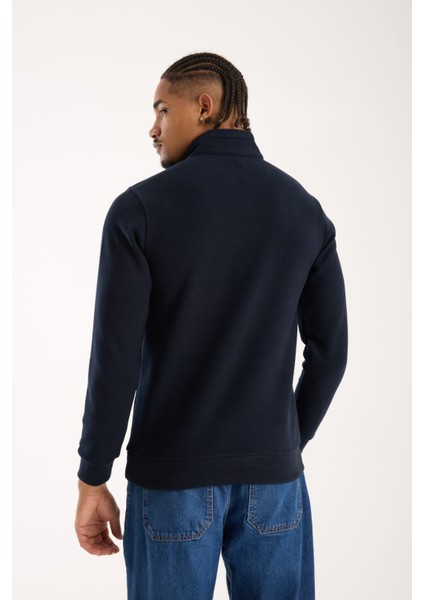 Fermuar Yaka Lacivert Regular Fit indirimleri