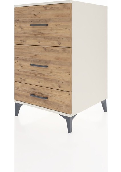Kronos Komodin 3 Çekmeceli 60X59X96 Aytaşı-Çam modelleri