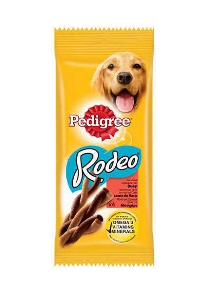 Rodeo 4'lü Biftekli Köpek Ödülü 70 GR(STT.04/2025) - Petshopundan fırsatları