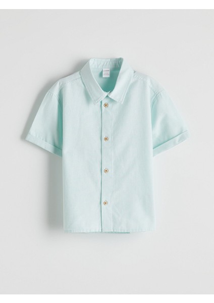 Yeni Sezon Kısa Kollu Basic Erkek Çocuk Gömlek