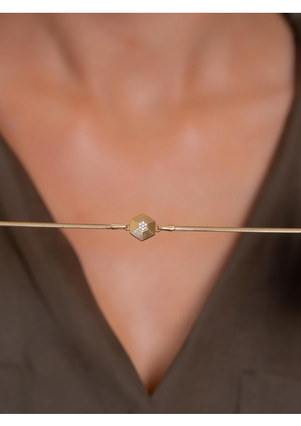 14 Ayar Altın Petek Işıltısı Bileklik 17 cm + 2 cm Uzatmalı indirimleri