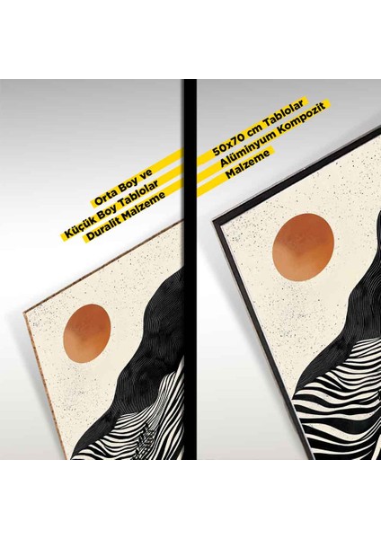 “kızıl Güneş – Soyut Doğa Temalı Modern Dekoratif Tablo” modelleri