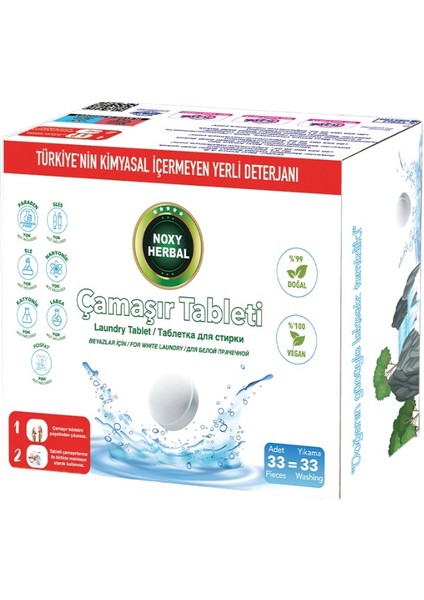 Beyazlar Için Çamaşır Tableti (33'lü)