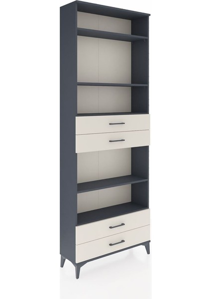 Arges Dolap 5 Raflı 4 Çekmeceli 88X30X243 Antrasit-Aytaşı fiyatları