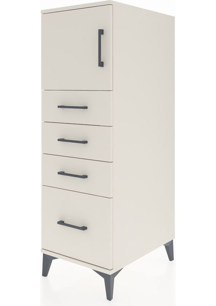 Kronos Dolap Tek Raflı 4 Çekmeceli Tek Kapaklı 44X59X134 Aytaşı-Aytaşı modelleri
