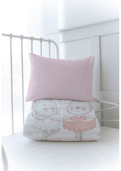 Organik Baskılı Bebek (100X150 Cm) Yorgan Seti - Iconic Serisi - Balerin Tavşanlar modelleri