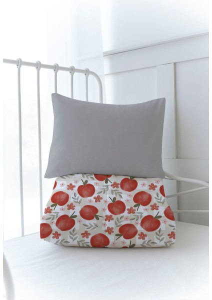 Organik Baskılı Bebek (100X150 Cm) Yorgan Seti - Iconic Serisi - Red Apples modelleri