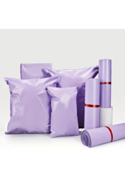 Kargo Poşeti, E Ticaret Poşeti, Paketleme Poşeti, Cepsiz Kargo Poşeti, Lila 25X35 (100 Adet)