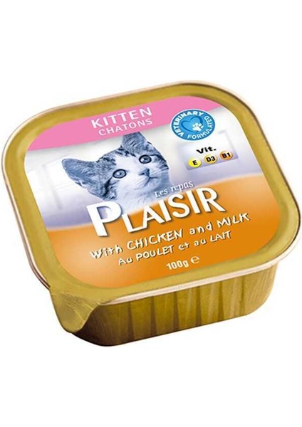 Kitten Tavuklu Ezme (Pate) Yavru Kedi Konservesi 100 GR(STT.03/2025) - Petshopundan