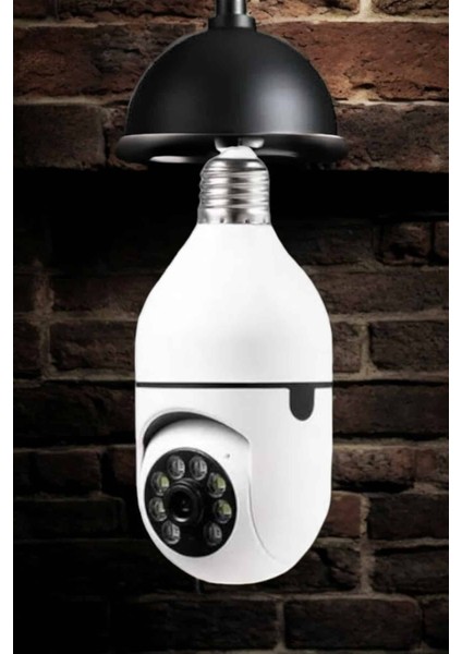 Wizard Wifi Kamera Duylu Ampul Görünümlü 360 Derece Dönebilen Ev Kamerası indirimleri