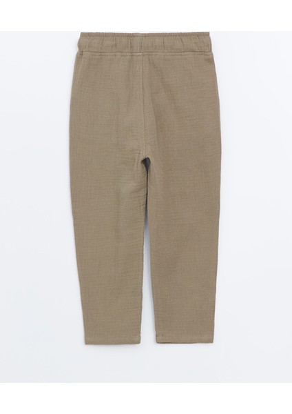 Yeni Sezon Standart Kalıp Bağcıklı Erkek Bebek Pantolon modelleri