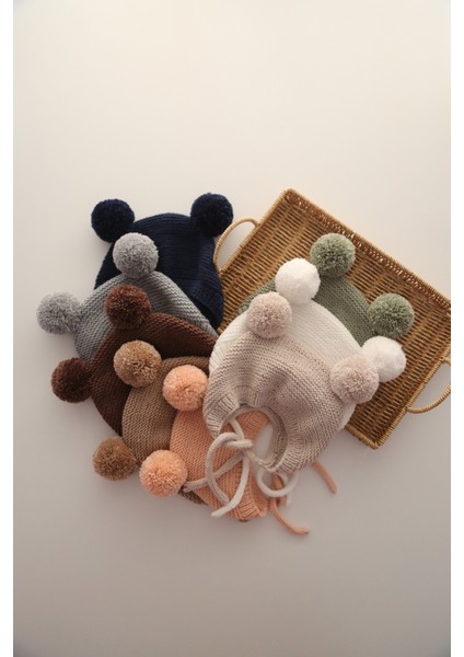 Ponponlu El Örgüsü Unisex Bebek/çocuk Bere fiyatları