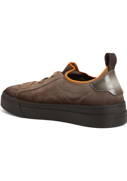 Koyu Bej Erkek Deri Sneaker modelleri