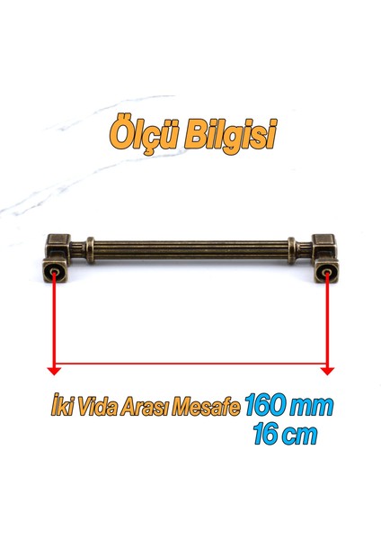 Mobilya Çekmece Mutfak Dolabı Dolap Kulpları Kulb 16 cm 160 mm Çizgili Metal Antik Sarı Kulp modelleri