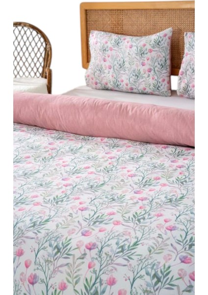 Çift Kişilik Nevresim Takımı Pamuklu Desenli Cherie 200X215 cm fiyatları