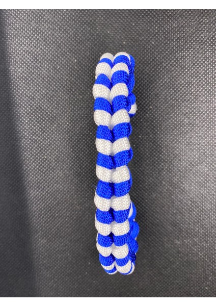 Beyaz Mavi Çift Yönlü Paracord Bileklik modelleri