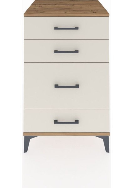 Kronos Komodin 4 Çekmeceli 60X59X96 Çam-Aytaşı