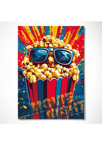 “popcorn Fun 2 - Enerjik Renklerde Modern Duvar Sanatı” fiyatları