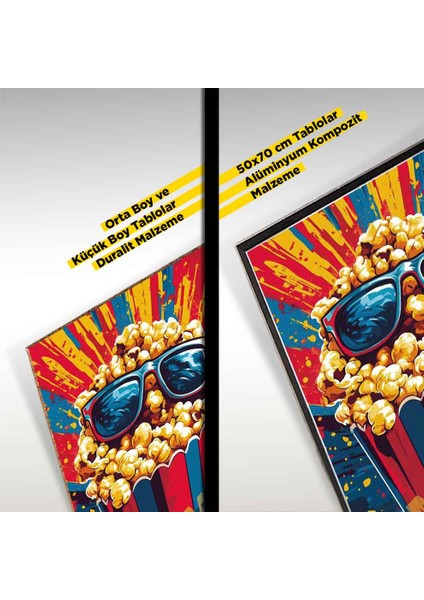 “popcorn Fun 2 - Enerjik Renklerde Modern Duvar Sanatı” modelleri