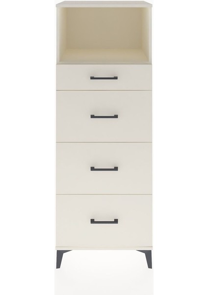 Hyperion Dolap Tek Raflı 4 Çekmeceli 60X44X163 Aytaşı-Aytaşı
