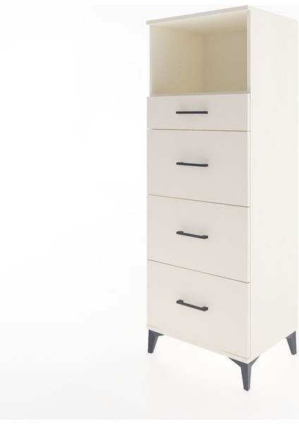 Hyperion Dolap Tek Raflı 4 Çekmeceli 60X44X163 Aytaşı-Aytaşı modelleri