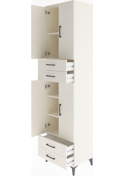 Hyperion Dolap 5 Raflı 4 Çekmeceli 4 Kapaklı 60X44X243 Aytaşı-Aytaşı fırsatları