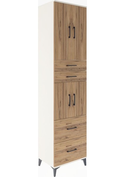 Hyperion Dolap 3 Raflı 4 Çekmeceli 4 Kapaklı 60X44X243 Aytaşı-Çam fiyatları