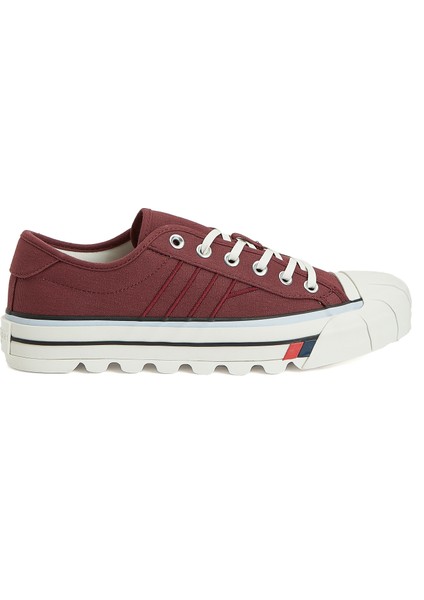 Bordo Erkek Kanvas Sneaker