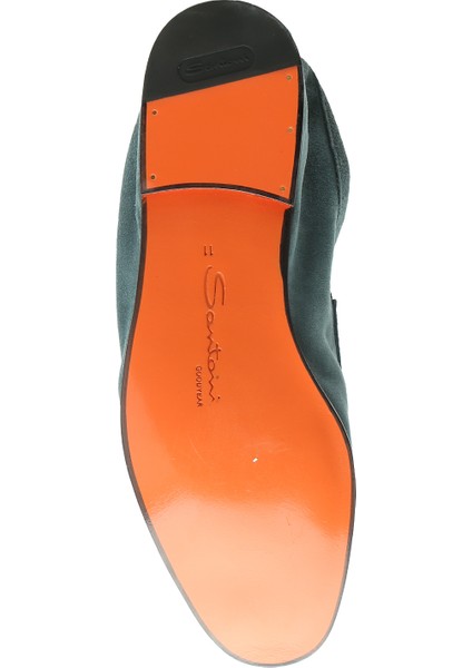 Su Yeşili Erkek Deri Loafer indirimleri