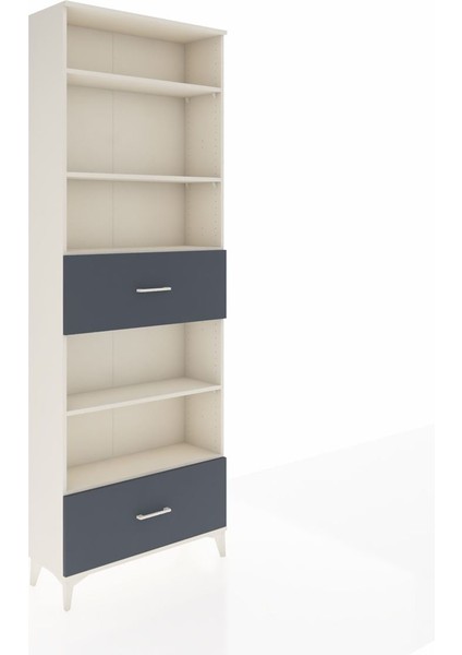 Arges Dolap 5 Raflı 2 Çekmeceli 88X30X243 Aytaşı-Antrasit fiyatları
