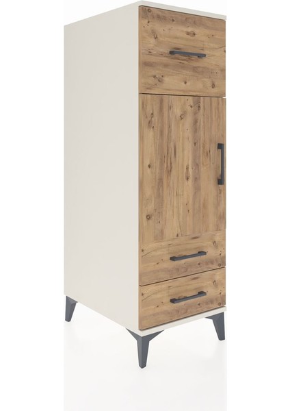 Kronos Dolap 2 Raflı 3 Çekmeceli Tek Kapaklı 44X59X134 Aytaşı-Çam fiyatları
