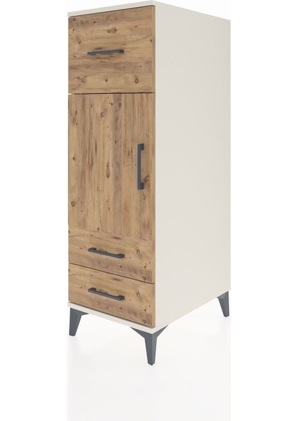 Kronos Dolap 2 Raflı 3 Çekmeceli Tek Kapaklı 44X59X134 Aytaşı-Çam modelleri