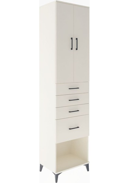 Hyperion Dolap 3 Raflı 4 Çekmeceli 2 Kapaklı 60X44X243 Aytaşı-Aytaşı fiyatları