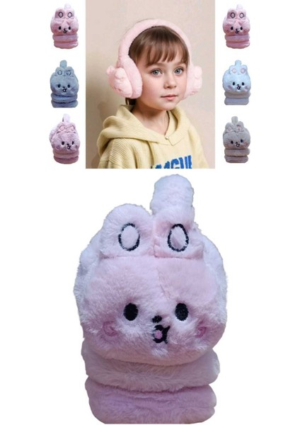 1 Adet Tavşan Model Kışlık Kulaklık Peluş Kulaklık Çocuk Peluş Kulaklık Kız Çocuk Kulaklık