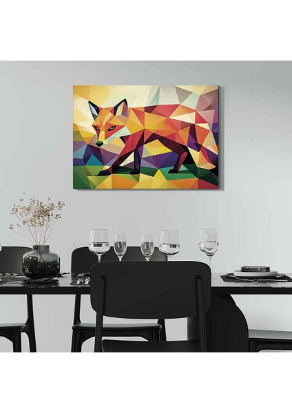 “renklerin Tilkisi – Modern Pop Art Stil Duvar Dekoru”