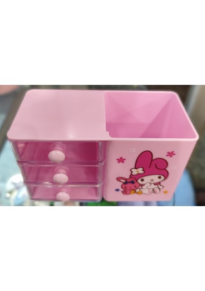 My Melody Figürlü Masaüstü Çekmeceli Plastik Kalemlik Organizer (14CM*8CM) AD850069 fiyatları
