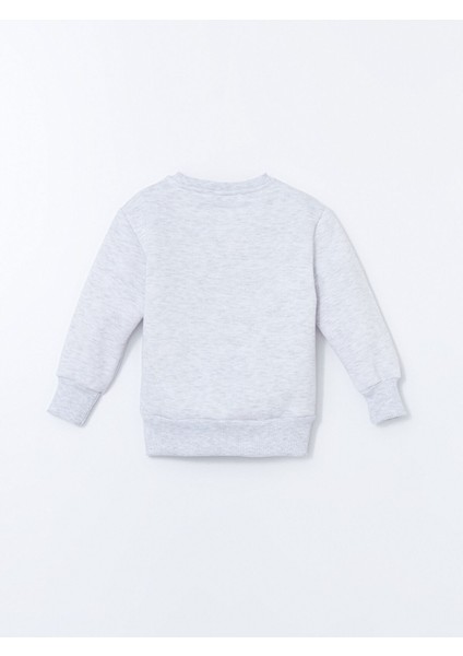 Yeni Sezon Bisiklet Yaka Baskılı Erkek Çocuk Sweatshirt modelleri