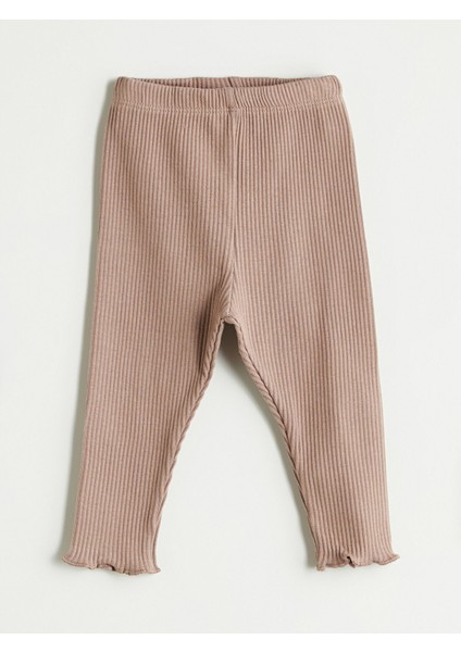 Yeni Sezon Beli Lastikli Kız Bebek Tayt