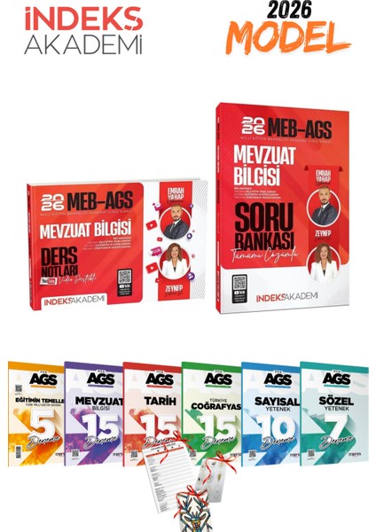 2026 Meb Ags Mevzuat Soru Bankası ve Ders Notları Seti + 6lı Branş Deneme Seti