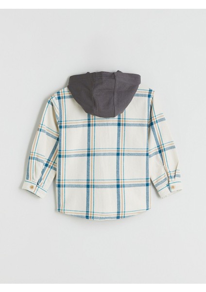 Yeni Sezon Kapüşonlu Ekose Erkek Çocuk Gömlek modelleri