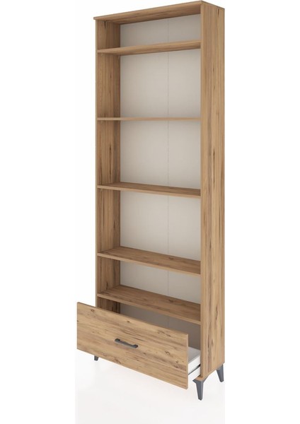 Arges Dolap 5 Raflı Tek Çekmeceli 88X30X243 Çam-Çam fırsatları