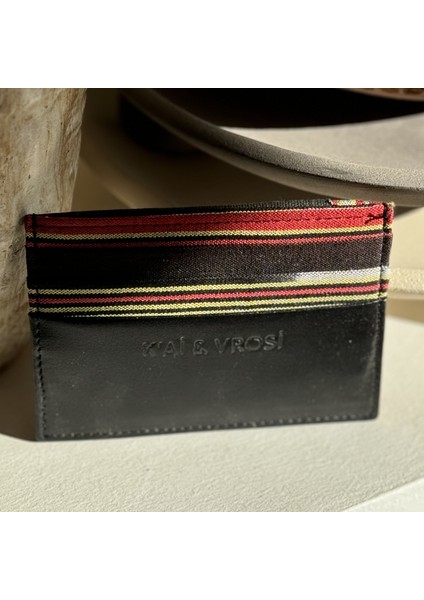 Moni - Peştemal Detaylı Taba Deri Kartlık