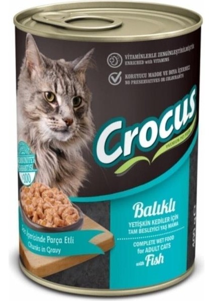 Balıklı Yetişkin Kedi Yaş Maması 400 gr - Petshopundan
